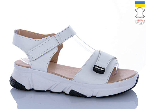 Босоножки Sali 701-27 білий біл-п. в магазине Фонтан Обуви