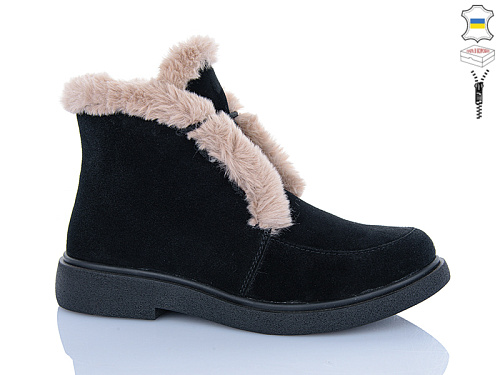 Ботинки Sali 377-1 чорний з чор-п.зима батал в магазине Фонтан Обуви