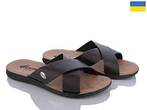 Шлепанцы Gurkem MK2026-001-1 коричневий в магазине Фонтан Обуви