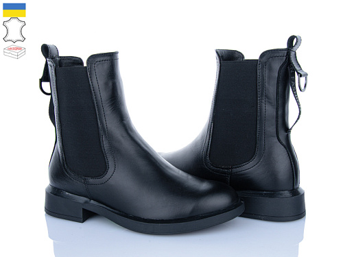 Ботинки Aba 116 чорний в магазине Фонтан Обуви