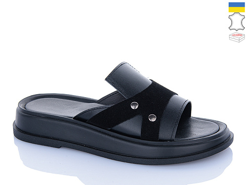 Шлепанцы Sali 4 чорний к чор-п. в магазине Фонтан Обуви