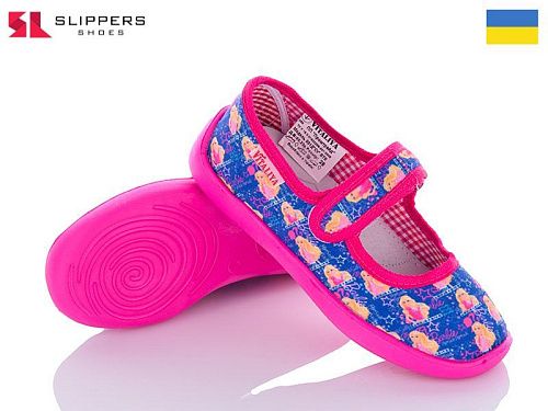 Тапочки Vitaliya Школа barby синій в магазине Фонтан Обуви