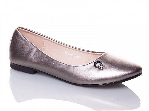 Балетки Башили YJ184-3 grey в магазине Фонтан Обуви