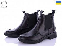 Ботинки No Brand 1018 black кожа в магазине Фонтан Обуви