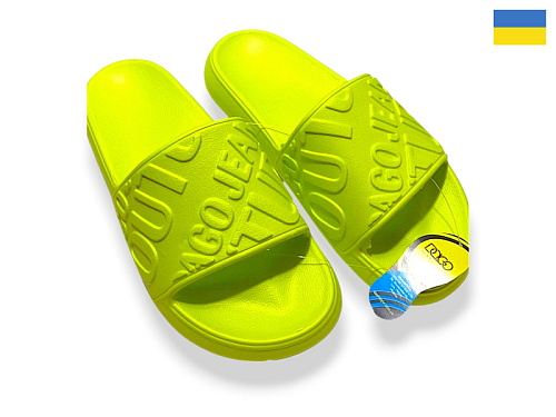 Шлепанцы Rai Shoes 249 лайм в магазине Фонтан Обуви