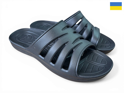 Шлепанцы Rai Shoes SV13 чорний в магазине Фонтан Обуви