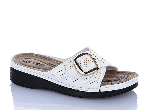 Шлепанцы Sali One 09-65 білий в магазине Фонтан Обуви