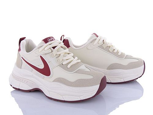 Кроссовки Violeta 172-41 beige-red в магазине Фонтан Обуви