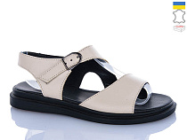 Босоножки Sali 60 бежевий к чор-п. в магазине Фонтан Обуви