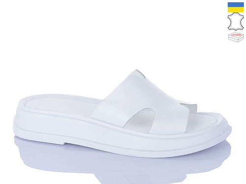 Шлепанцы Sali 505-25 білий біл-п. в магазине Фонтан Обуви