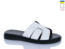 Шлепанцы Sali 90 білий чор-п.батал в магазине Фонтан Обуви
