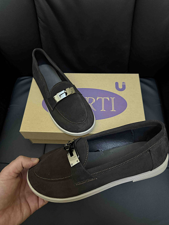 Туфли 409 корич замш в магазине Фонтан Обуви