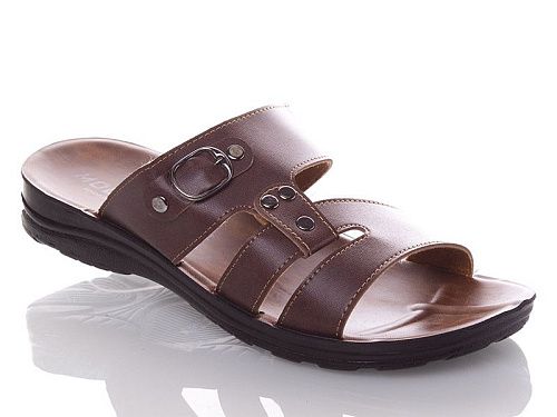 Шлепанцы Shoesviento 10138 brown батал в магазине Фонтан Обуви