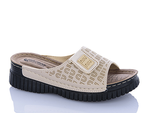 Шлепанцы Sali One 208-86 бежевий в магазине Фонтан Обуви