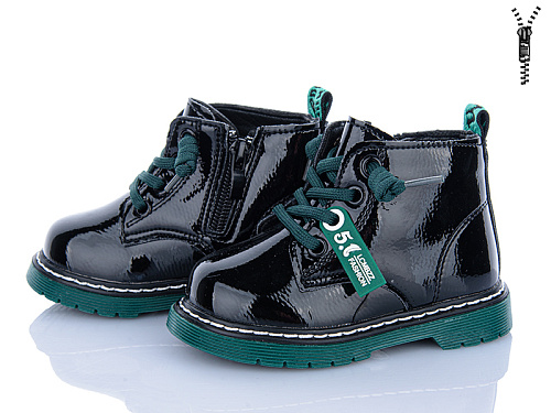 Ботинки Clibee ABC(P)708 black-green флис в магазине Фонтан Обуви