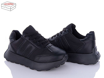 Кроссовки Ailaifa 2391 all black піна в магазине Фонтан Обуви