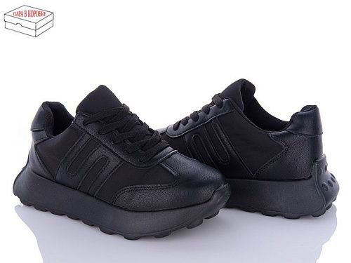 Кроссовки Ailaifa 2391 all black піна в магазине Фонтан Обуви