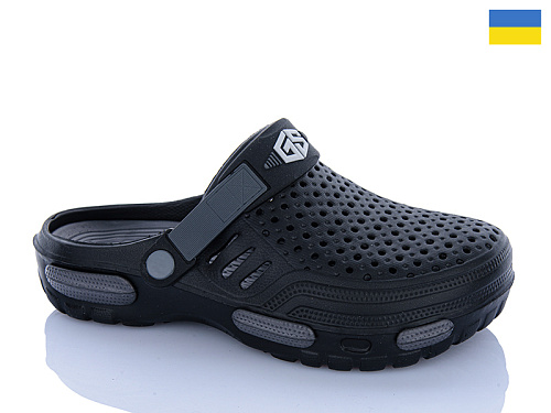 Кроксы Progress 04 чорний в магазине Фонтан Обуви