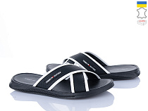 Шлепанцы Alex Bens 3 біл-чорний в магазине Фонтан Обуви