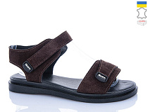 Босоножки Garti 19 коричневий замш в магазине Фонтан Обуви