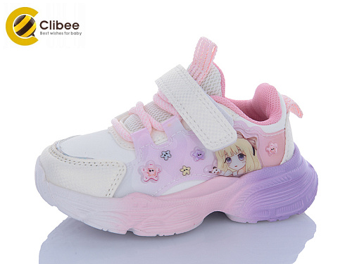 Кроссовки Clibee-Apawwa EA311 white-pink в магазине Фонтан Обуви