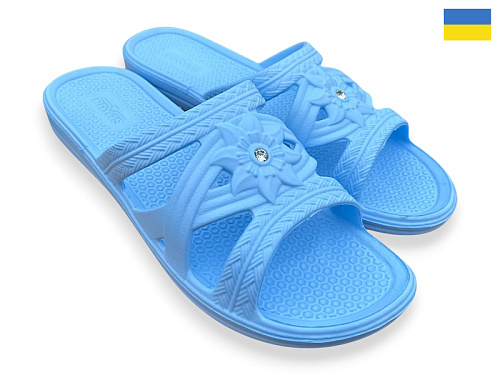 Шлепанцы Rai Shoes Камінь 1 блакитний в магазине Фонтан Обуви