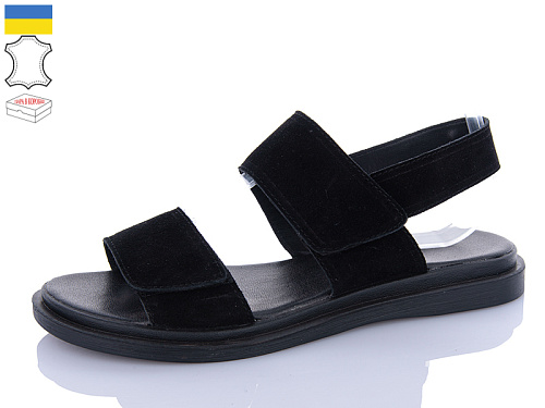 Босоножки Sali 66 чорний з чор-п.батал в магазине Фонтан Обуви