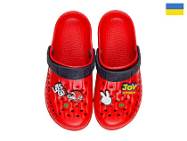 Кроксы Rai Shoes 009 червоний в магазине Фонтан Обуви