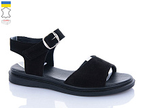 Босоножки Garti 140 чорний замш в магазине Фонтан Обуви