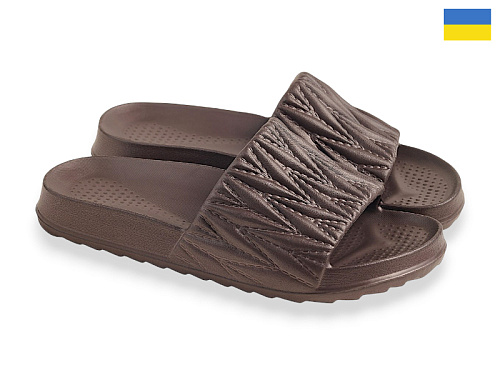 Шлепанцы Rai Shoes ДС81 шоколад в магазине Фонтан Обуви