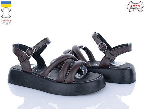 Босоножки Arto 0160 корич-к в магазине Фонтан Обуви