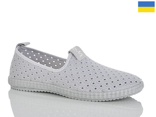 Слипоны Demur 6526 сірий в магазине Фонтан Обуви