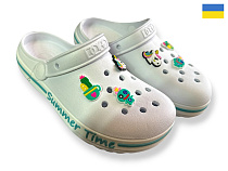 Кроксы Rai Shoes 328 білий в магазине Фонтан Обуви