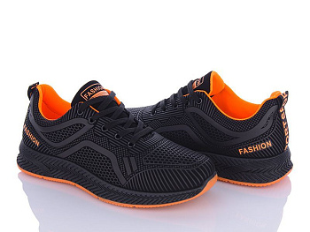 Кроссовки Violeta 197-142 black-orange в магазине Фонтан Обуви