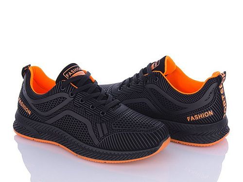 Кроссовки Violeta 197-142 black-orange в магазине Фонтан Обуви