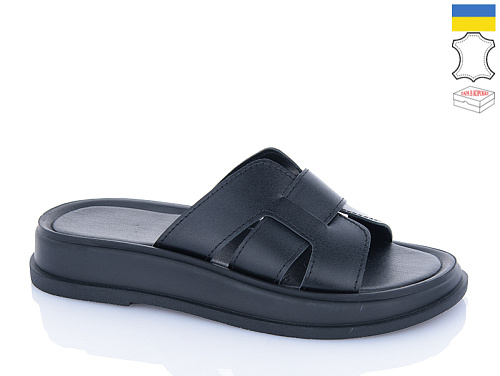 Шлепанцы Sali 518 чорний к чор-п. в магазине Фонтан Обуви