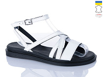 Босоножки Sali 1106 білий чор-п. в магазине Фонтан Обуви
