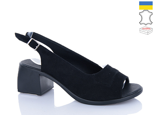 Босоножки Sali 152 чорний з чор-п. в магазине Фонтан Обуви
