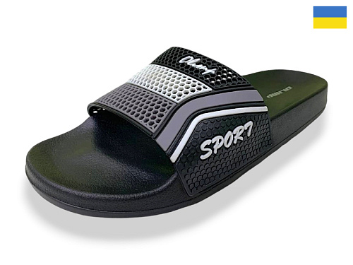 Шлепанцы Rai Shoes M231 чорний в магазине Фонтан Обуви