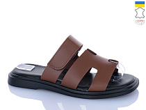 Шлепанцы Sali 8-1 карамель к чор-п. в магазине Фонтан Обуви