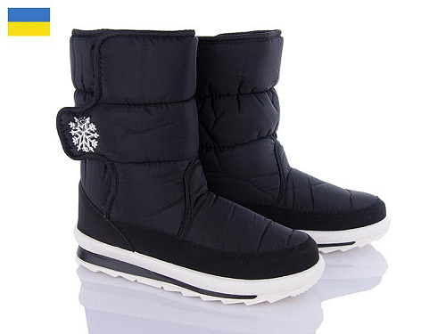 Дутики Favorit G112-8 чор-бп в магазине Фонтан Обуви