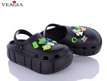 Кроксы Veagia-Ada A12 black в магазине Фонтан Обуви