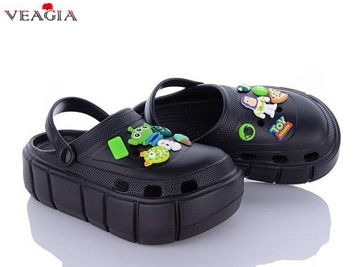 Кроксы Veagia-Ada A12 black в магазине Фонтан Обуви