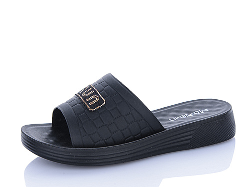 Шлепанцы Mainelin 2506 black в магазине Фонтан Обуви