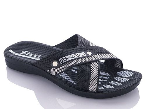 Шлепанцы Demur TRK STL black-grey в магазине Фонтан Обуви