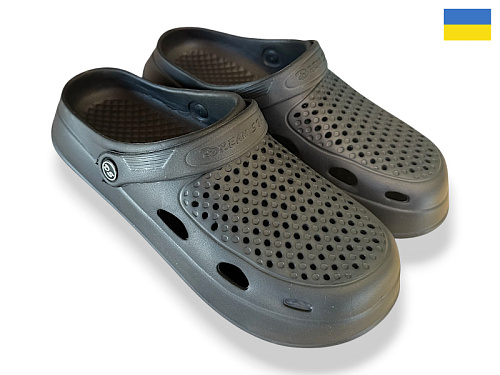 Кроксы Rai Shoes Сабо 8 чорний в магазине Фонтан Обуви