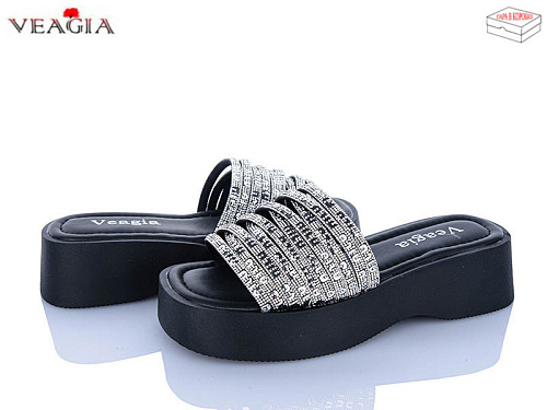 Шлепанцы Veagia-Ada N17 black в магазине Фонтан Обуви