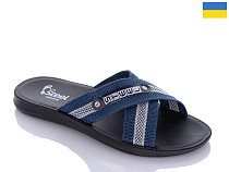 Шлепанцы Gurkem TRK2026-1 STL1 синій-сірий в магазине Фонтан Обуви