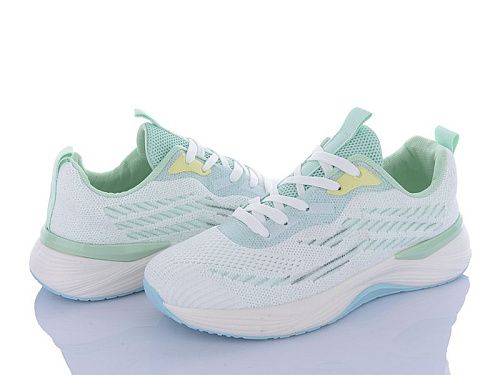 Кроссовки Violeta 149-58 white-green в магазине Фонтан Обуви
