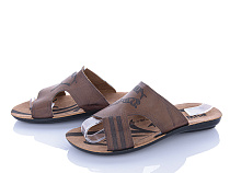 Шлепанцы Shoesviento Pu-ma коричневий в магазине Фонтан Обуви